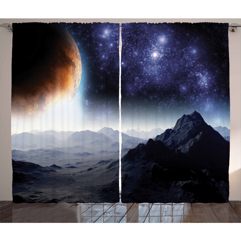 Science Fiction Nature Curtain