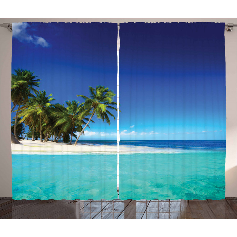 Seaside Nature Tropic Curtain