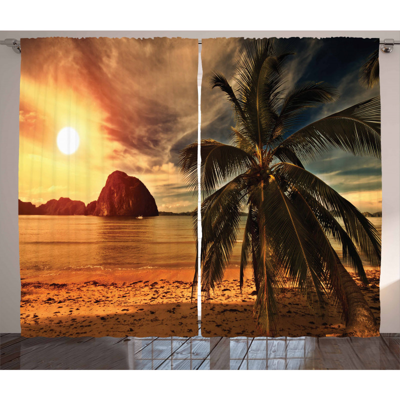 Havana Seashore Sunny Curtain