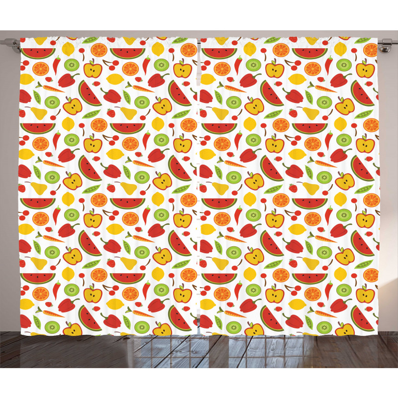 Delicious Pattern in Cartoon Curtain