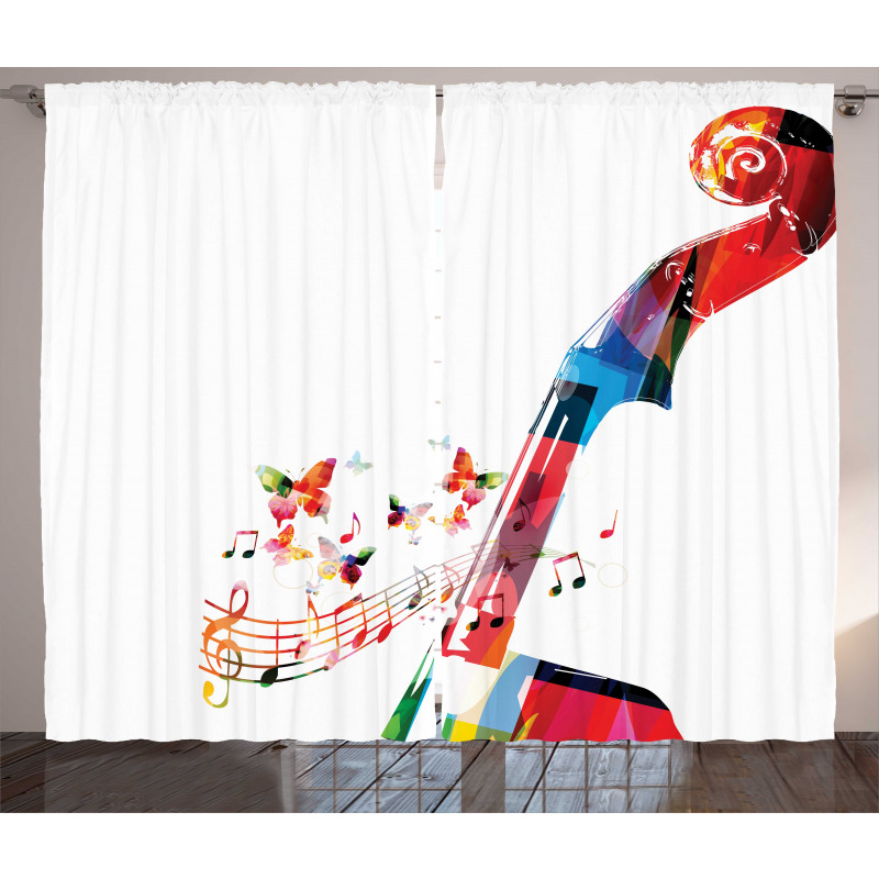 Creative Abstract Pegbox Art Curtain