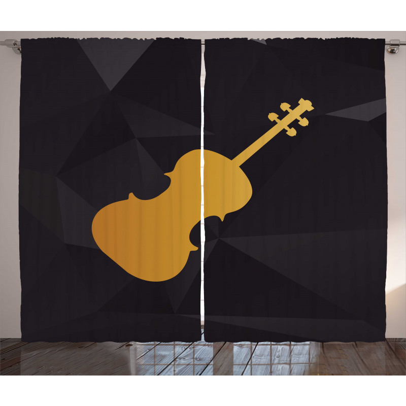 Instrument Silhouette Curtain