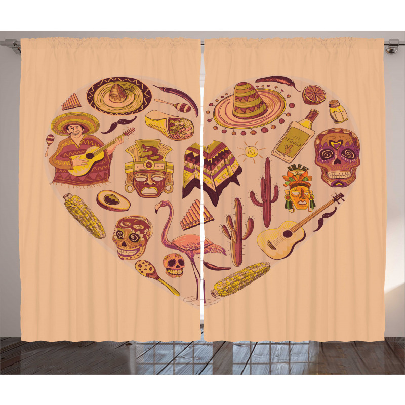 Latin American Folkloric Curtain