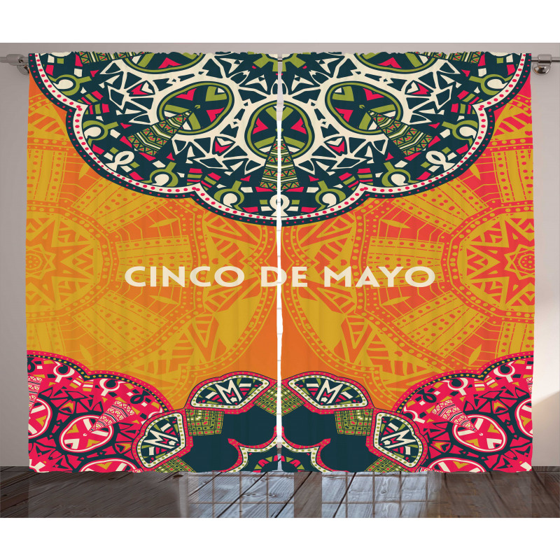 Motifs of Cinco de Mayo Curtain