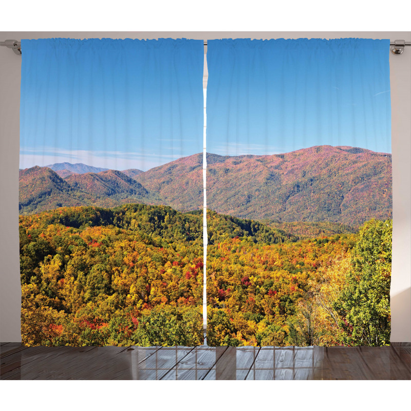 Fall Colors Woodland Curtain