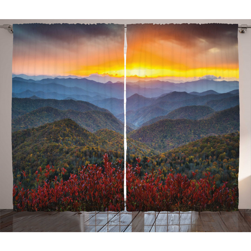 Picturesque Sunset NC Curtain