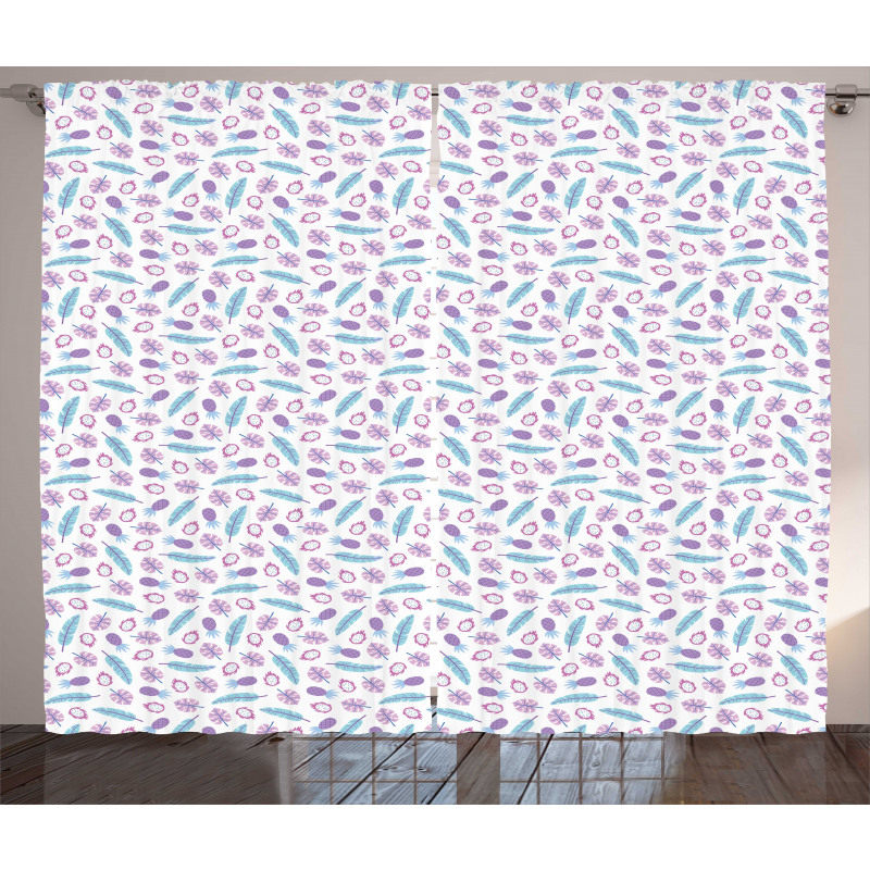 Repeating Pattern of Feather Curtain