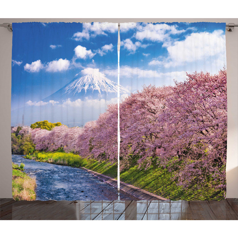 View of River and Clear Sky Curtain