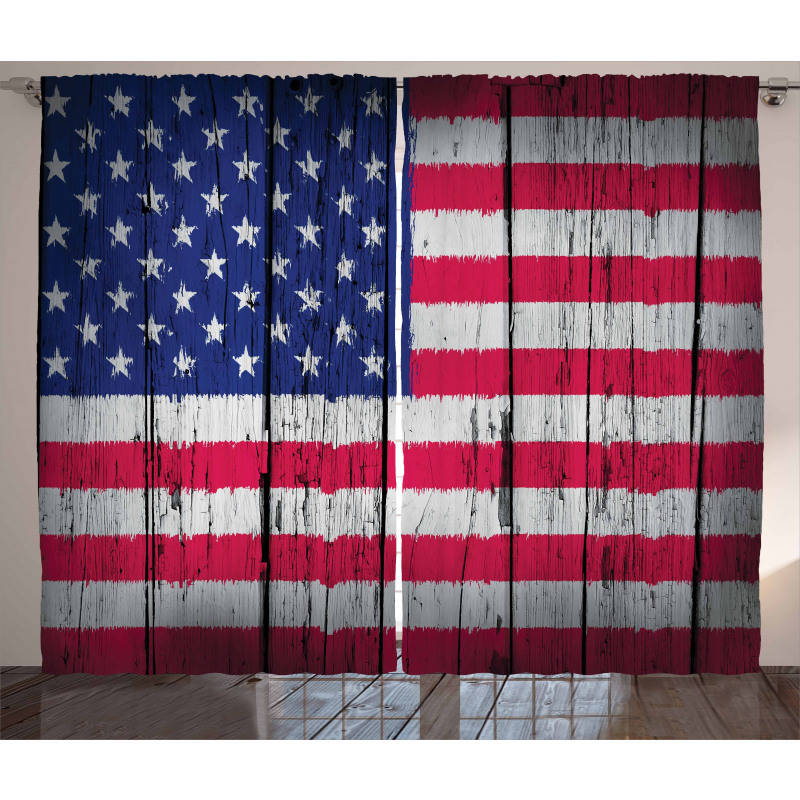 July Fourth Freedom Day Curtain