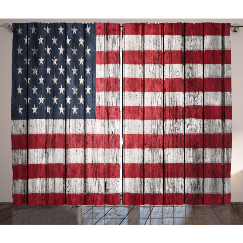 Fourth of July Independence Curtain