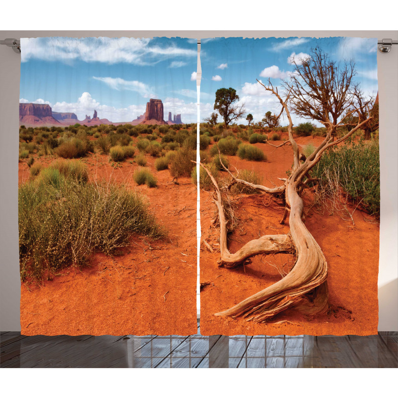 Arizona Valley Scenery Curtain