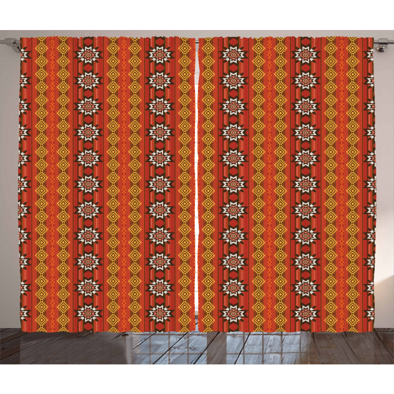 Traditional Motif Curtain