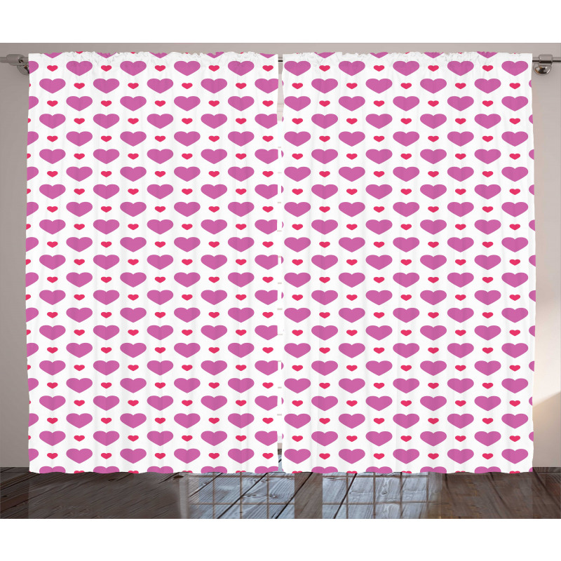 Simplistic Hearts Curtain