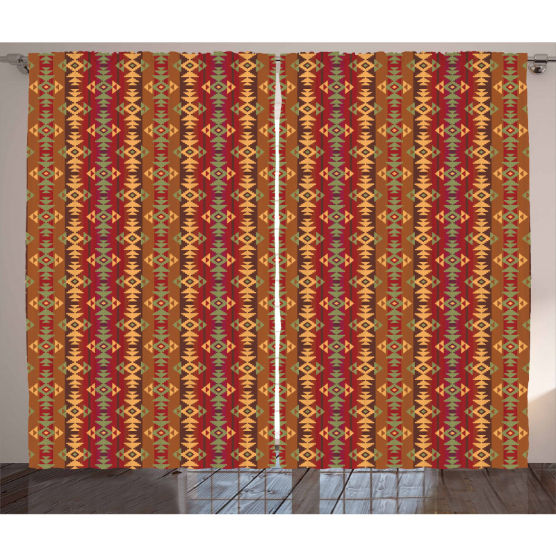 Geometric Stripes Curtain