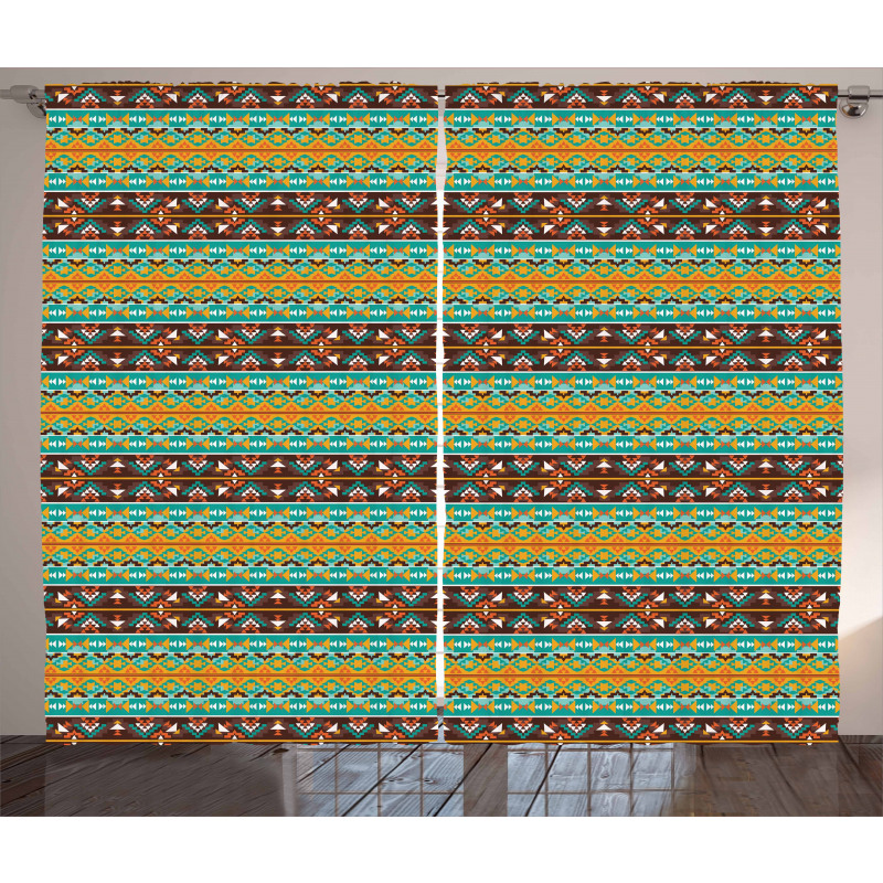 Tribal Art Pattern Curtain