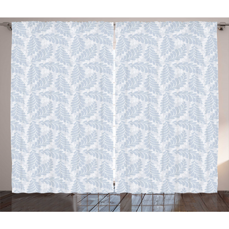 Botany Art Pastel Branches Curtain