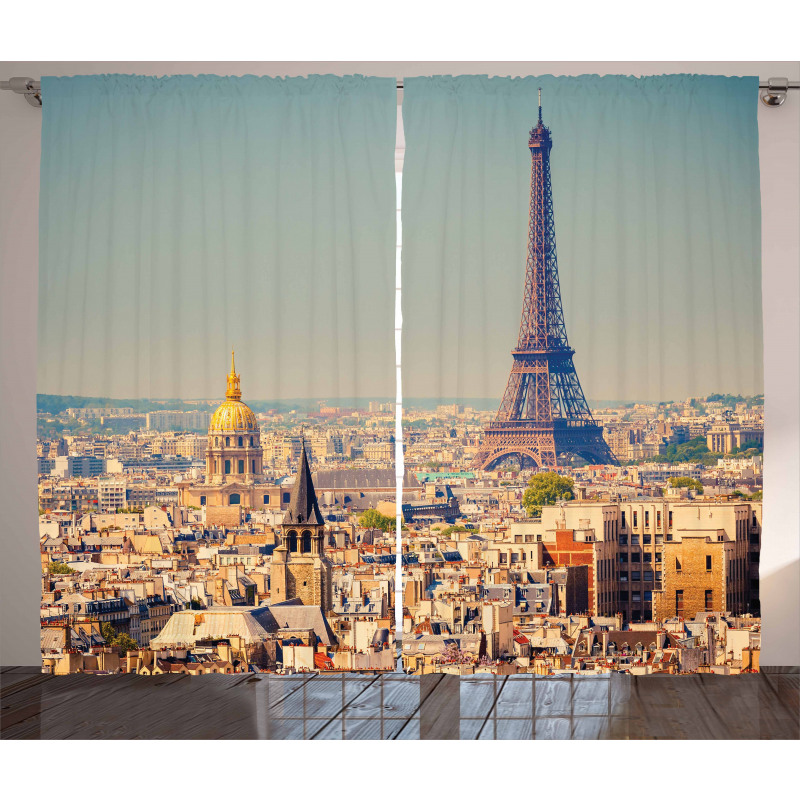 Cityscape of Paris Curtain