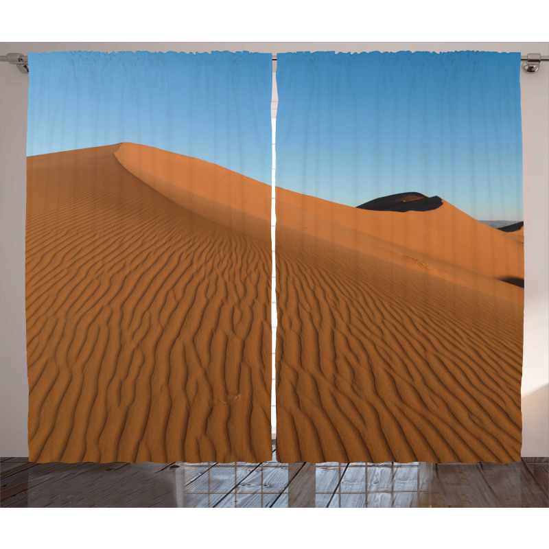 Wind Stains on Sands and Sky Curtain