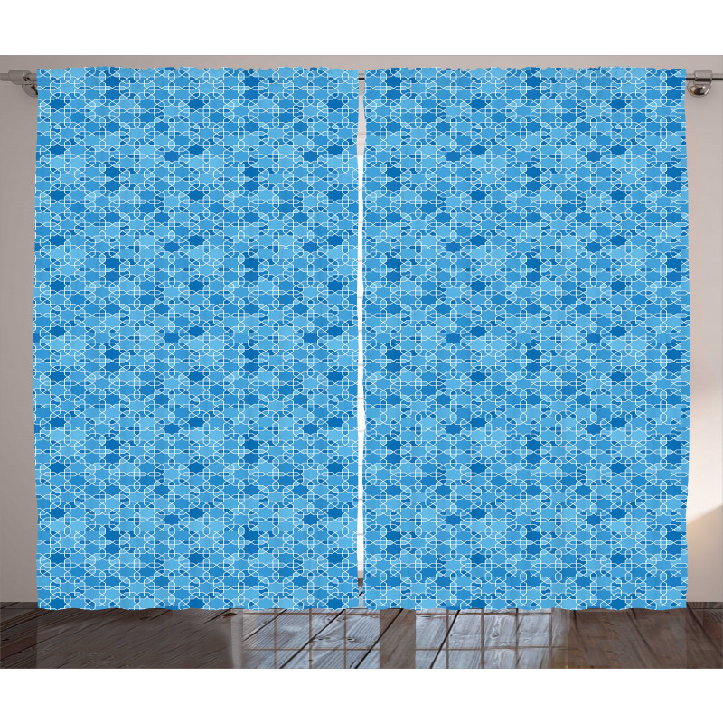 Symmetric Oriental Pattern Curtain