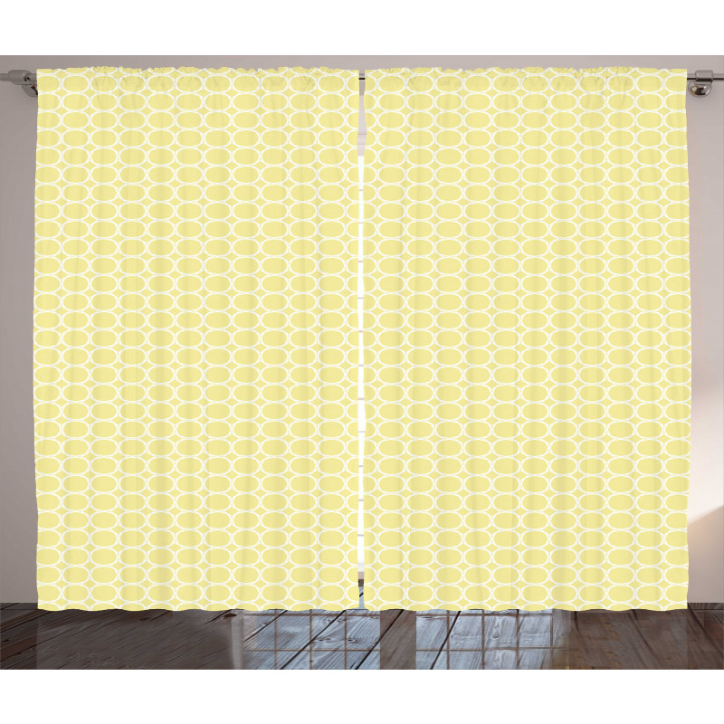 Pastel Circular Shapes Curtain