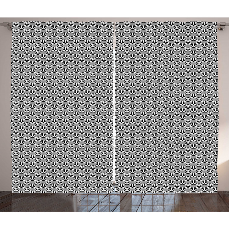 Modernistic Creative Motif Curtain