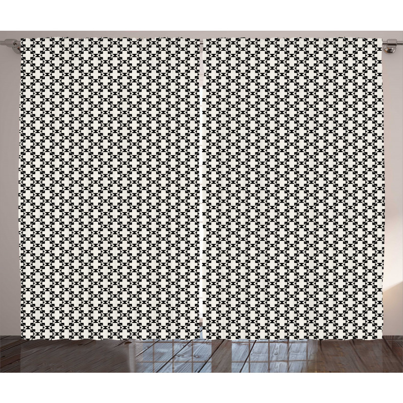 Creative Rhombus Grid Curtain