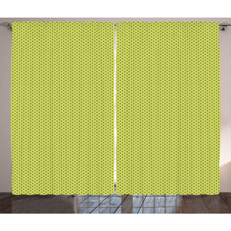 Geometric Nostalgic Motif Curtain