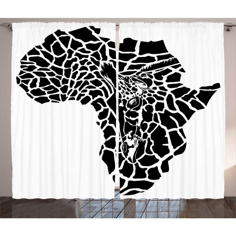 Wild Map Curtain