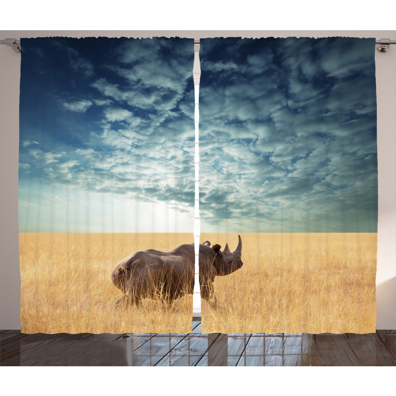 Rhino Dramatic Cloudy Sky Curtain