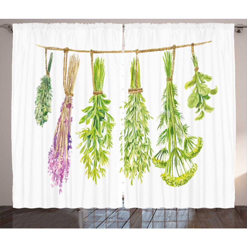 Hanged Beneficial Plants Dry Curtain