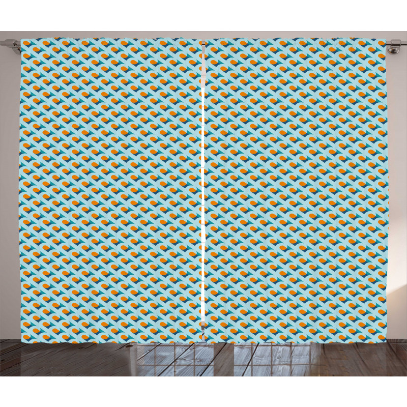 Diagonal Symmetry Motif Curtain