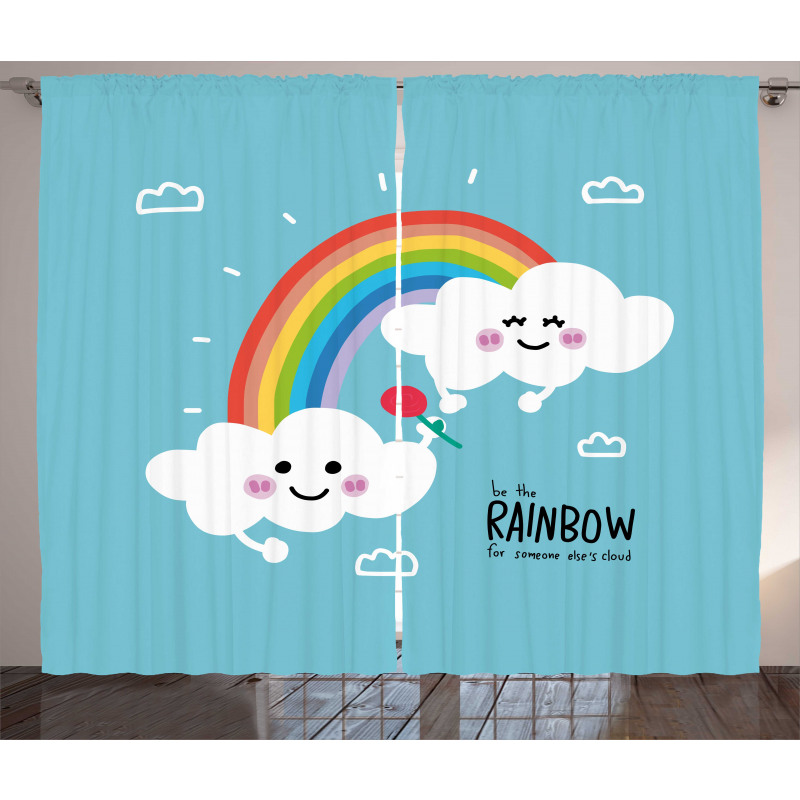 Be Rainbow Someone Saying Curtain