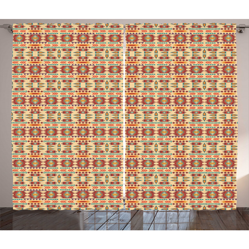 Traditional Geometric Motif Curtain