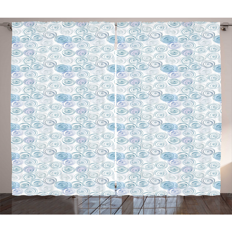 Simplistic Vortex Motif Curtain