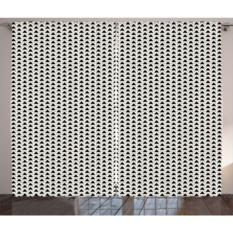 Simple Dots and Triangles Curtain