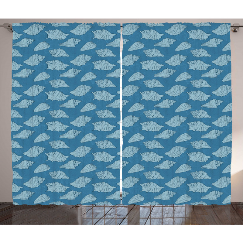 Nautical Creative Shells Curtain