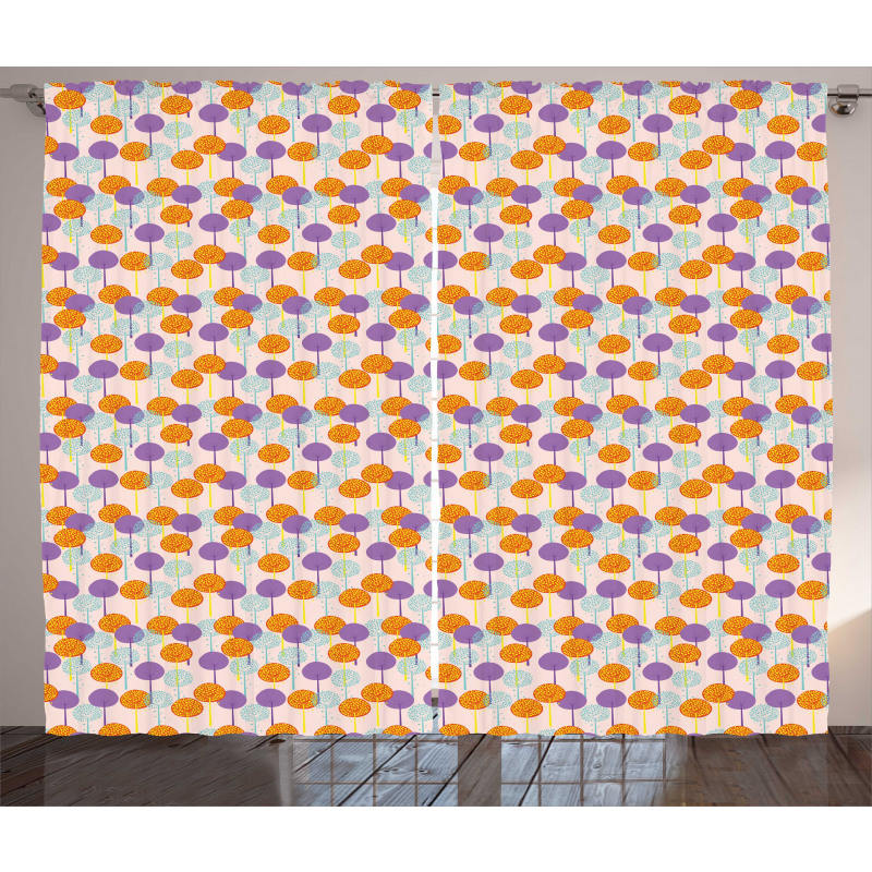 Colorful Dream Abstract Garden Curtain