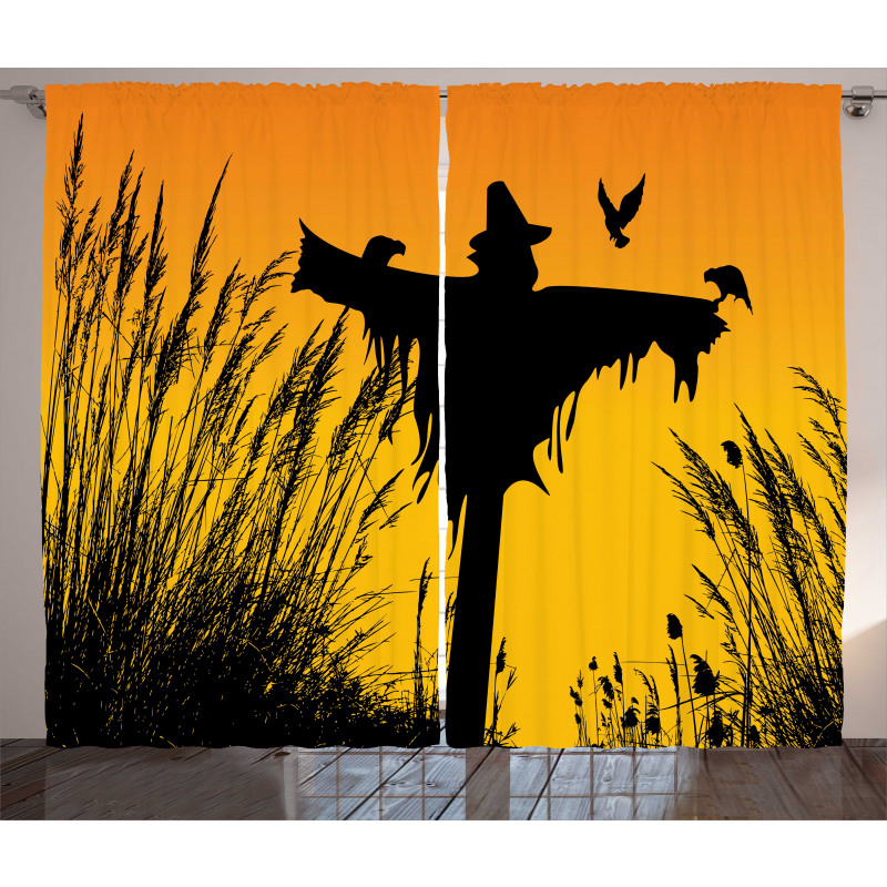 Rural Silhouettes Curtain