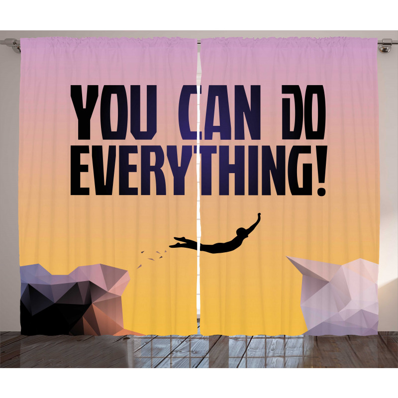 You Can Do Everything Phrase Curtain