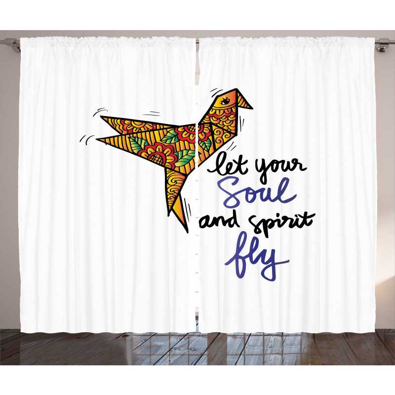 Let Your Soul and Spirit Fly Curtain