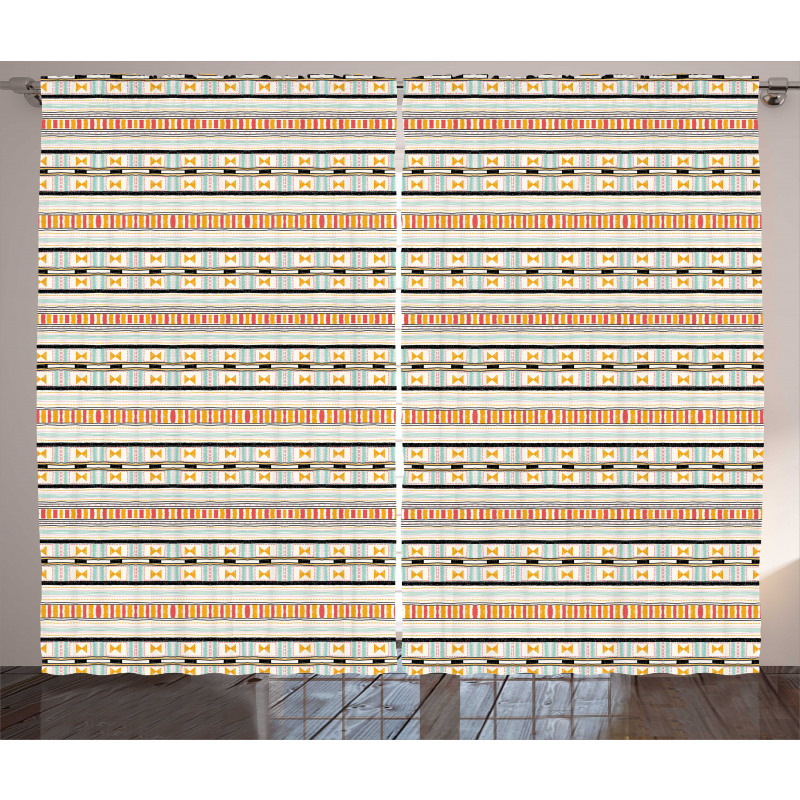 Stripes Kente Motif Curtain