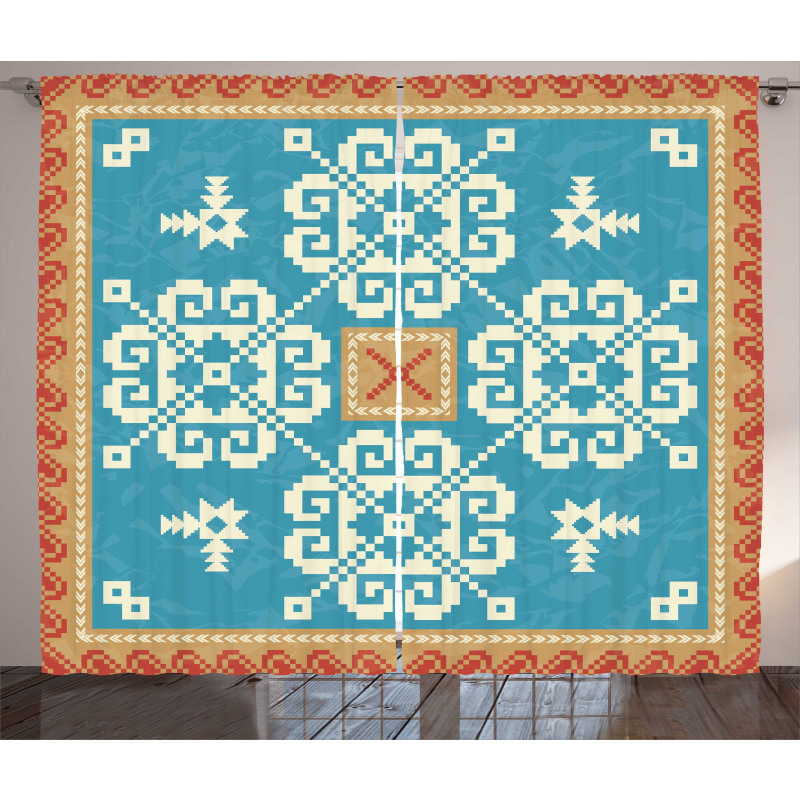 Nordic Style Square Ornament Curtain