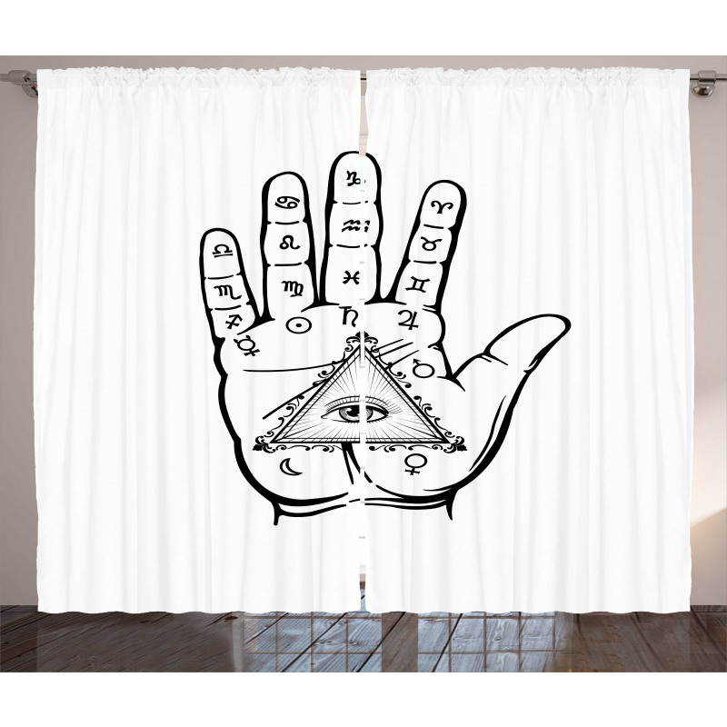 Psychic Hand Magic Eye Curtain