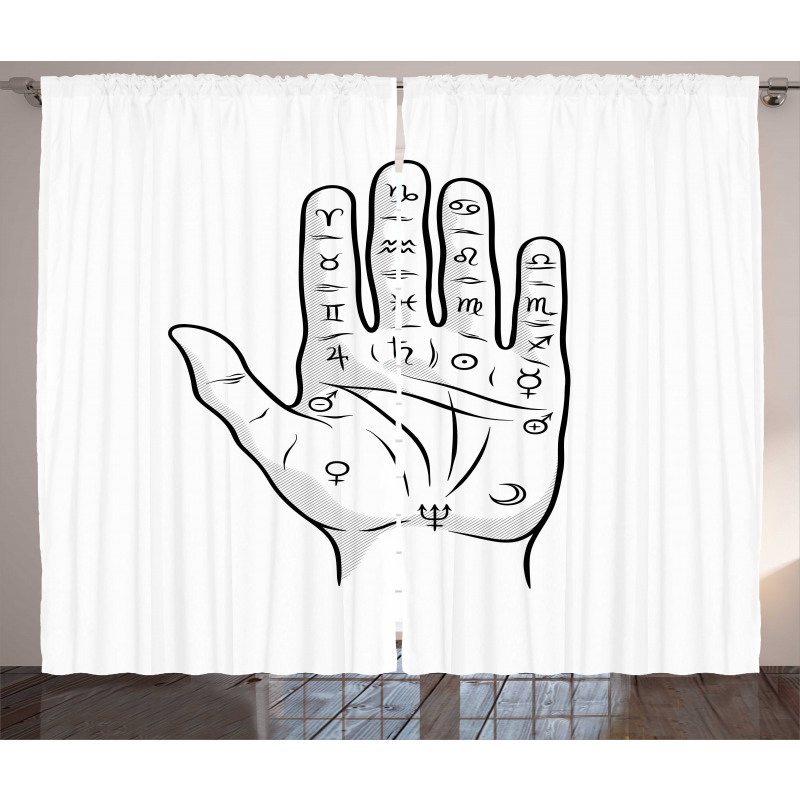 Single Hand with Curtain