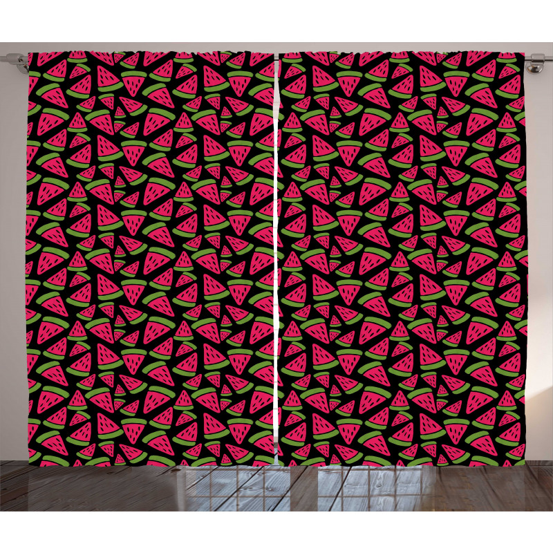 Creative Fruit Slices Curtain