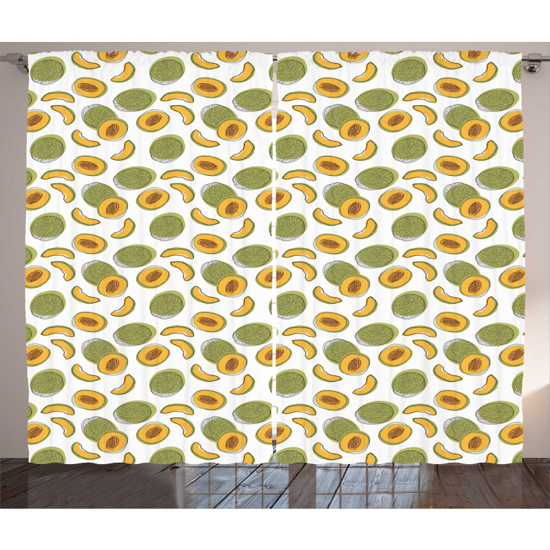 Japanese Melons Curtain