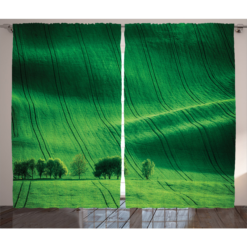 Meadow Fields Hills Curtain