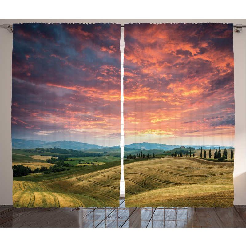 Tuscany Cypress Trees Curtain