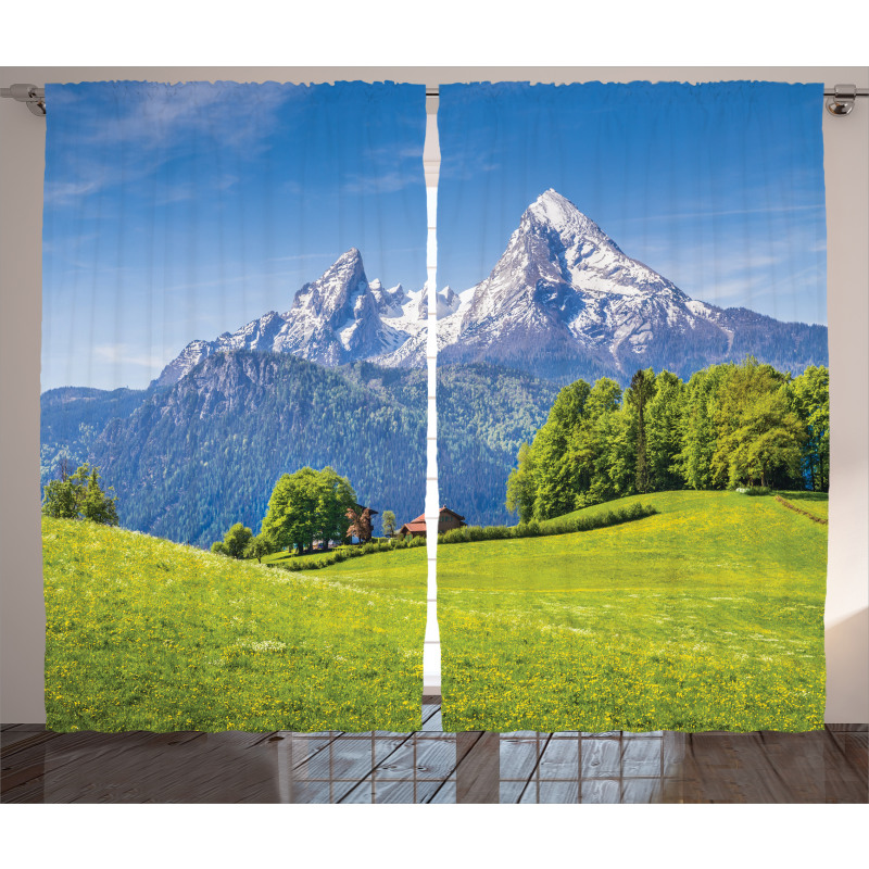 Blooming Flower Foliage Curtain
