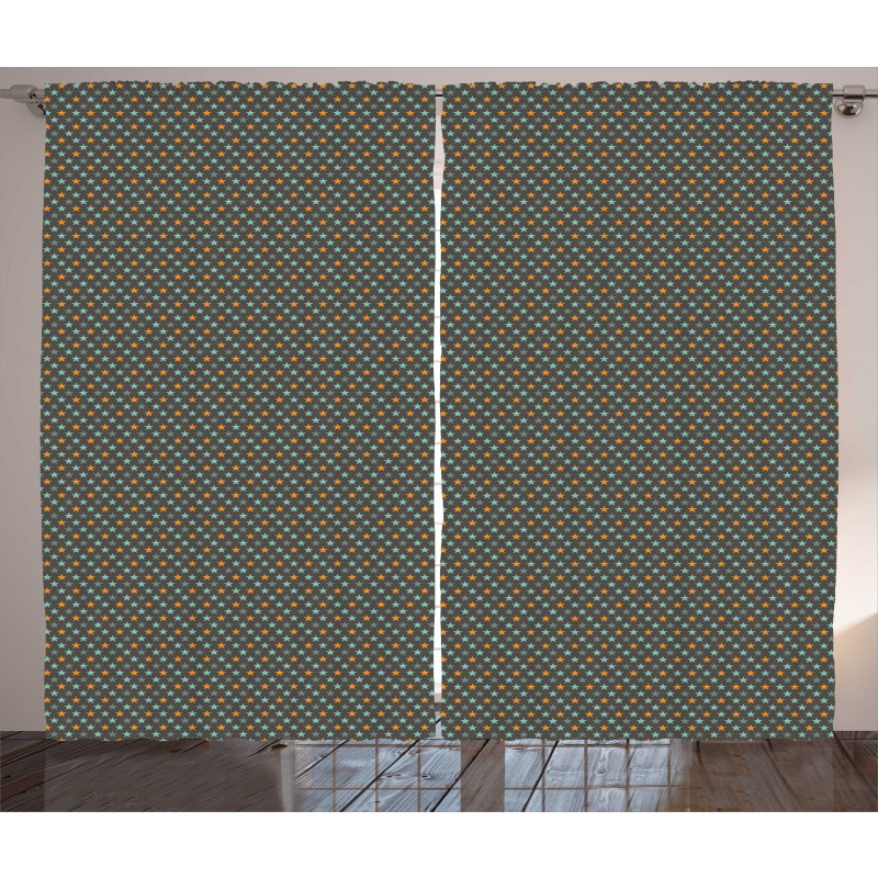 Symmetric Little Pattern Curtain